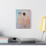 Matte Stretched Canvas Wall Art - IM IN MY MAXIMAL MODE - Figurative Nude in Mirror