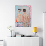 Matte Stretched Canvas Wall Art - IM IN MY MAXIMAL MODE - Figurative Nude in Mirror