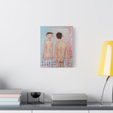 Matte Stretched Canvas Wall Art - IM IN MY MAXIMAL MODE - Figurative Nude in Mirror