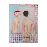 Matte Stretched Canvas Wall Art - IM IN MY MAXIMAL MODE - Figurative Nude in Mirror