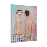 Matte Stretched Canvas Wall Art - IM IN MY MAXIMAL MODE - Figurative Nude in Mirror