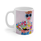 Ceramic Coffee Cup - "Chick in Moschino"