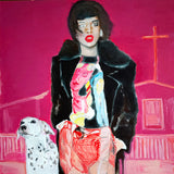 Painting "Out of my way — I’m running"