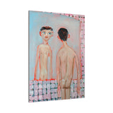 Matte Stretched Canvas Wall Art - IM IN MY MAXIMAL MODE - Figurative Nude in Mirror