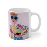 Ceramic Coffee Cup - "Chick in Moschino"