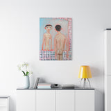 Matte Stretched Canvas Wall Art - IM IN MY MAXIMAL MODE - Figurative Nude in Mirror