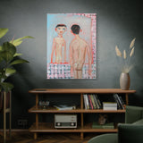 Matte Stretched Canvas Wall Art - IM IN MY MAXIMAL MODE - Figurative Nude in Mirror
