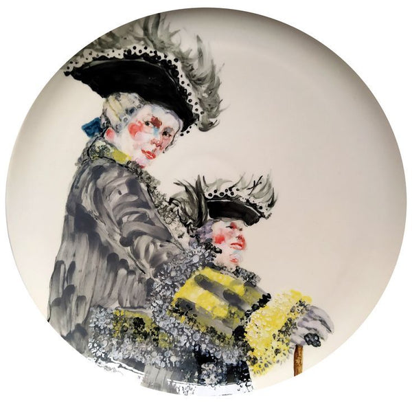 Porcelain plate "Velvet Dust" 9