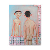 Matte Stretched Canvas Wall Art - IM IN MY MAXIMAL MODE - Figurative Nude in Mirror