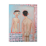 Matte Stretched Canvas Wall Art - IM IN MY MAXIMAL MODE - Figurative Nude in Mirror