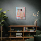 Matte Stretched Canvas Wall Art - IM IN MY MAXIMAL MODE - Figurative Nude in Mirror