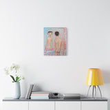 Matte Stretched Canvas Wall Art - IM IN MY MAXIMAL MODE - Figurative Nude in Mirror