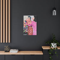 “After Third Prosecco” canvas print by Katrin Valgemäe displayed on a wall, enhancing any interior space with its bold design