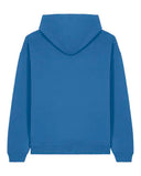 Back view of the “Meta-Absinthe” oversized hoodie with self-fabric half-moon detail by Katrin Valgemäe