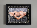 Detailed view of the patterns in “PatternWhisperer,” emphasizing the tapestry-like elements and surreal quality