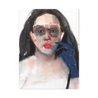 Front view of “Blue Glove” canvas print by Katrin Valgemäe, displaying the captivating artwork in high detail