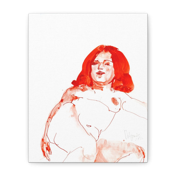 Front view of the “Sketch 32” canvas print by Katrin Valgemäe, displayed on a clean white background