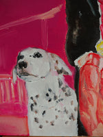 Painting "Out of my way — I’m running"