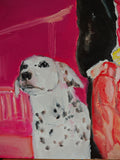 Painting "Out of my way — I’m running"