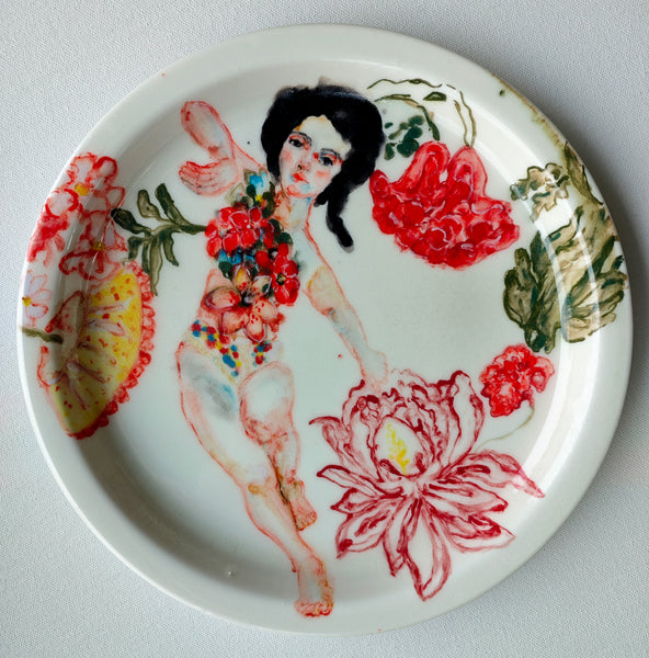 Porcelain plate "Flowers"