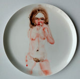 Porcelain plate NUDE 005