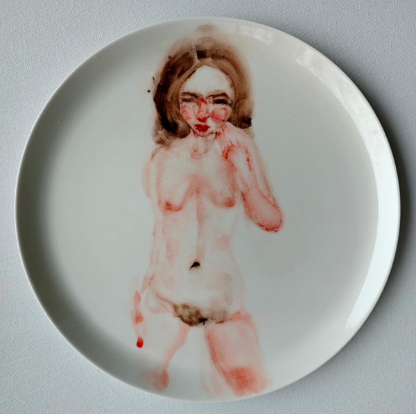 Porcelain plate NUDE 005