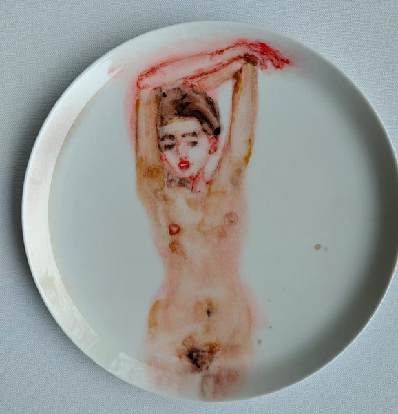 Porcelain plate NUDE 002