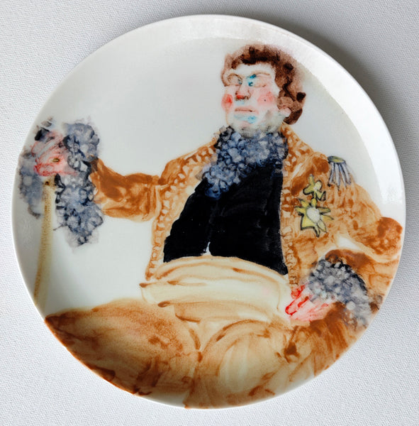 Porcelain plate "Velvet Dust" 14