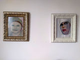 “Iron Teeth” by Katrin Valgemäe displayed on a wall, highlighting its historical essence and elegant frame