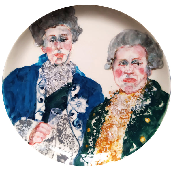 Porcelain plate "Velvet Dust" 7