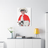 Medium “Parade” canvas print displayed on a white wall, making a subtle yet elegant artistic statement