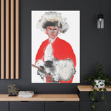 “Parade” canvas print displayed on a dark wall, becoming the focal point of a sophisticated room