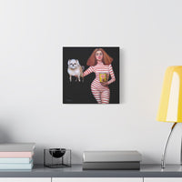 “Pedigree” canvas print showcased on a white wall, offering an elegant artistic centerpiece for interiors