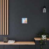 Room view of “Bitches & Poodles” canvas print by Katrin Valgemäe, perfectly complementing a modern interior