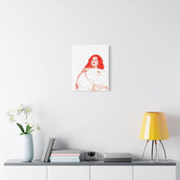 Small “Sketch 32” canvas print displayed on a light wall, enhancing the decor with understated elegance