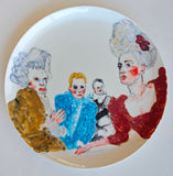 Porcelain plate "Velvet Dust" 15