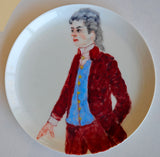 Porcelain plate "Velvet Dust" 13