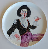 Porcelain plate "Velvet Dust" 17