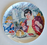 Porcelain plate "Velvet Dust" 21