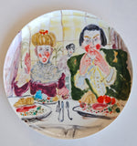 Porcelain plate "Velvet Dust" 20