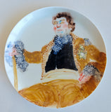 Porcelain plate "Velvet Dust" 14
