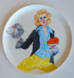 Porcelain plate "Velvet Dust" 16