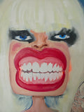 Painting "One chick is harassing another chick"