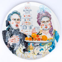 Porcelain plate "Impoverished nobility" 7