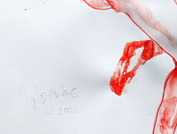 Detailed view of the artist’s signature on “Sketch 33” by Katrin Valgemäe, adding authenticity to the artwork