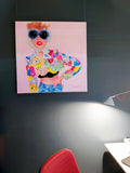 Painting "Chick in Moschino"