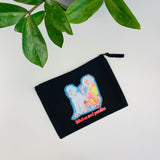 Katrin Valgemäe nylon zip and herringbone puller on the “Bitches and Poodles” cosmetic and toiletry bag