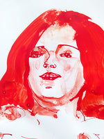 “Sketch 32” by Katrin Valgemäe, a 2022 ink on paper artwork, showcasing expressive figurative strokes and dynamic artistry.