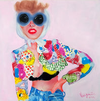 Painting "Chick in Moschino"